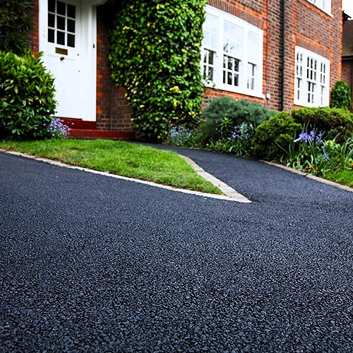 Asphalt driveway professionally installed in Dorset