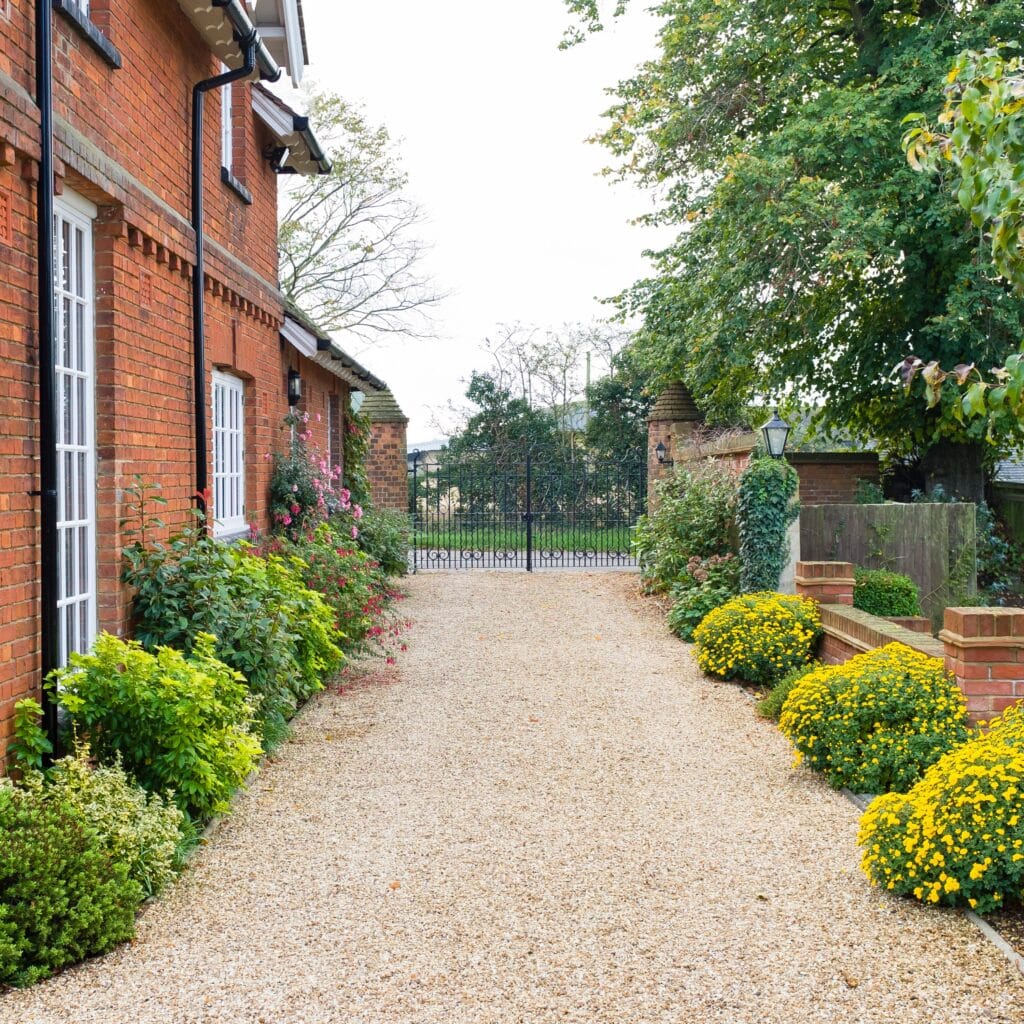 Gravel driveway installed outside large estate in Dorset